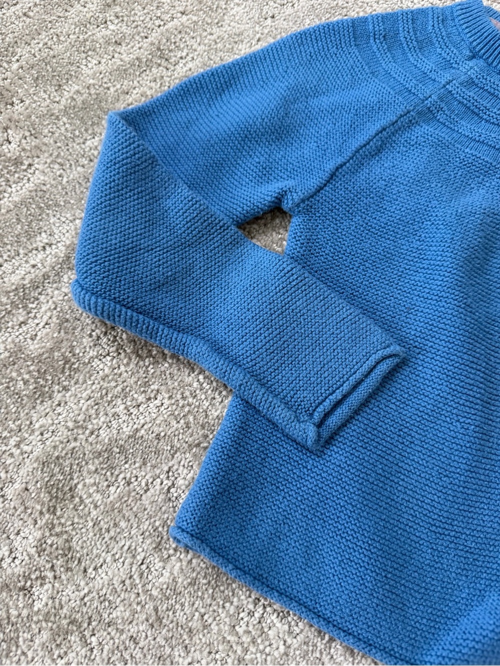 Mini Boden Cashmere Blend Cardigan in Blue Size 6-7 Years Cotton Button Up - Picture 7 of 15